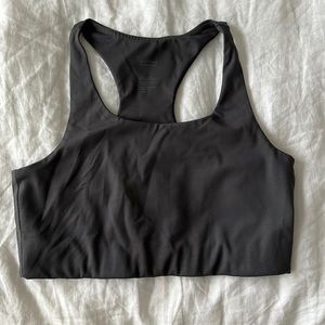 Girlfriend Collective Paloma grey Racerback Bra Size large Like New